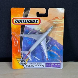 2007 Matchbox Sky Busters Northwest Airlines Boeing 747-400 MBX Metal SEE PICS - Picture 1 of 2