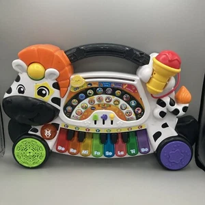 Vtech - Zebra Zoo Jamz Piano Musical Light up Instruments Microphone Educational - Picture 1 of 9