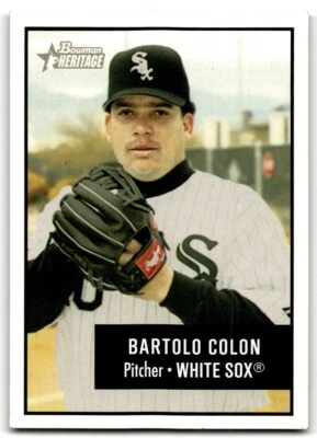 2003 BOWMAN HERITAGE BARTOLO COLON CHICAGO WHITE SOX #107 - Image 1 of 2