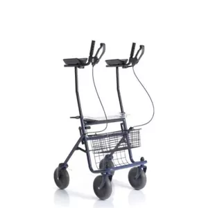 Deambulatore 4 ruote e Freni Con Appoggi Antibrachiali - Rollator con seduta - Foto 1 di 2