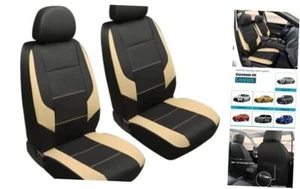  Front Car Seat Cover for Lexus, Leather Bucket Seat Covers Custom Fit Beige - Picture 1 of 7