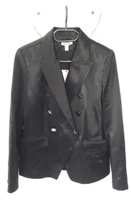 Blazer Alba Moda schwarz glänzend Satin goldene Knöpfe L/40 neu mit Etikett - Bild 1 von 7