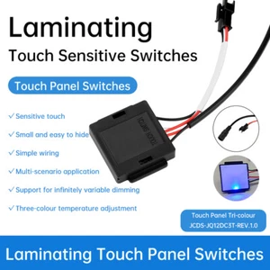 DC 5V-12V 0~3A 36W Smart Touch Switch LED Light Dual Color Temperature Dimming - Picture 1 of 26