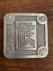 Official Silver Tone Metal Lake Placid 1980 Winter Olympics 2.5? Belt Buckle