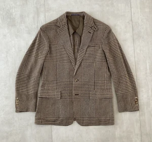RALPH LAUREN PURPLE LABEL | Mens Iconic Prince of Wales Sport coat 40R 100%Silk - Picture 1 of 13
