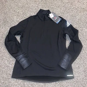 NWT Adidas Climalite Polartec Reflective Quarter Zip Womens MSRP $130 - Picture 1 of 7