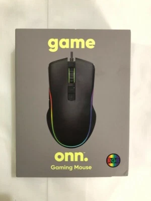 Onn. Gaming Mouse with attached USB power cable 6 ft  - Image 1 of 2