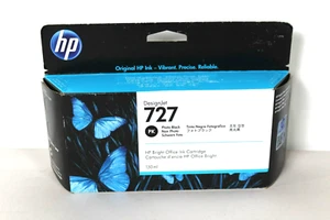 Tinta genuina HP 727 foto negra B3P23A DesignJet - Imagen 1 de 3
