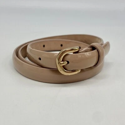 J. Cinturón ajustado de cuero Crew talla XS para mujer - tostado rosado neutro *LEER Foto 1 de 4