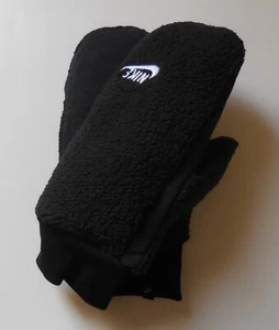 Nike Mittens Sherpa Warm Youth Black/Black/White L/XL - Picture 1 of 9