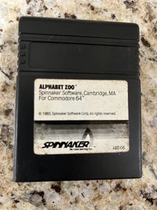 Vintage! Alphabet Zoo Video Game Cartridge for Commodore 64 by Spinnaker - Zdjęcie 1 z 1