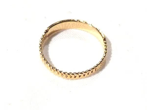 Bijou alliage doré bague anneau cselé taille 54 ring - Picture 1 of 3