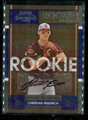 2008 Playoff Contenders Christian Friedrich #68 Autograph Colorado Rockies - Image 1 of 2
