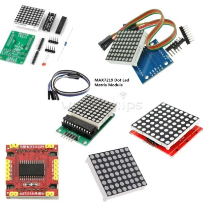 8x8 3mm/5mm Dot Matrix Display Rot/Full Color RGB LED MAX7219 DIY Kit f/ Arduino - Bild 1 von 4