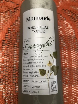 Mamonde Pore Clean Toner Selado 16,9 Fl Oz Para Pele Oleosa - Marca Coreana Expira em 2025 - Imagem 1 de 4