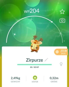✨#401 Shiny Zirpurze Pokémon Go✨ - Picture 1 of 2