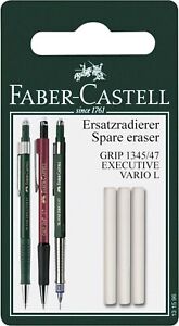 FABER CASTELL Ersatzradierer für GRIP für 1345 und 1347 EXECUTIVE (3 Radierer)