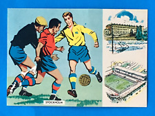 1958 FIFA WORLD CUP BRAZIL v FRANCE PELE RC JUNE 24th 3 GOALS OFFICIAL POST CARD