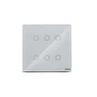 Steck SMCI6BS2 Smarteck Bianco Smart Switch 6 Pulsanti 10.2cmx10.2cm New IN Box
