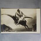 Flying Horse PEGAS. Knight. Lovely Nude Witch. Tsarist Russia postcard 1909s🐎