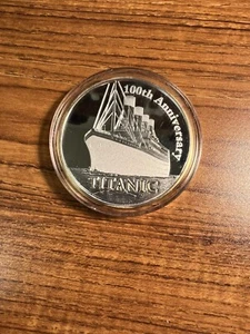 #0797 Medaglia 100° Anniversario Titanic Linea Stella Bianca - Foto 1 di 2