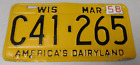 1958 Wisconsin passenger car license plate