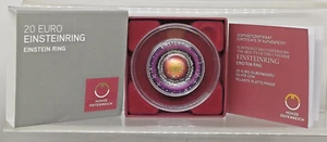AUSTRIA 20 EUROS 2025 PLATA PROOF COLOR - ANILLO DE EINSTEIN - DISPONIBLE - Imagen 1 de 6
