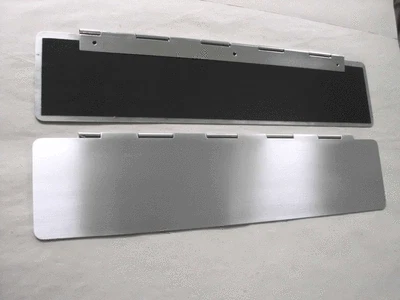 Innenklappe 280 x 80 mm Briefeinwurf Briefklappe Zugluftstopper   EDELSTAHLLOOK - Bild 1 von 2