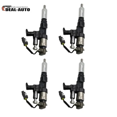 4x High-Quality Diesel Injector For Hino 145 155 185 195 300 500 L4 DIESEL Turbo Foto 1 de 4