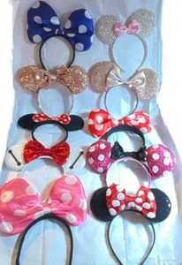 Cerchietto orecchie Minnie Mouse Disney World multicolore con paillettes - Foto 1 di 11