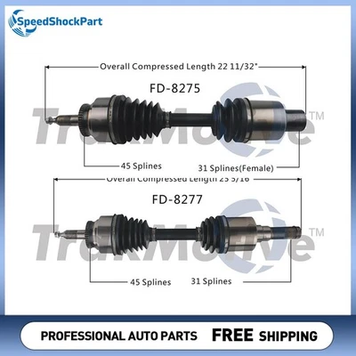 Передние оси CV валы для Ford F-150 2,7 л полный привод 2015 2016 2017 2018 - Изображение 1 из 3