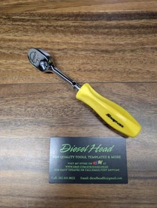 *New* Snap On 1/4" THLD72 BANANA YELLOW Hard Handle Ratchet - FREE SHIPPING - Bild 1 von 8