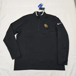 Camicia uomo MEDIUM Baylor University Nike Golf 1/4 zip manica lunga Dri-Fit nuova con etichetta - Foto 1 di 13