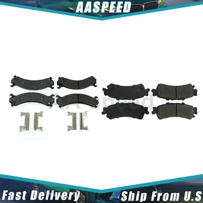 Pastillas de freno delanteras y traseras para Cadillac DTS 4,6 L 2011 2010 2009 2008 2007 2006 Foto 1 de 4