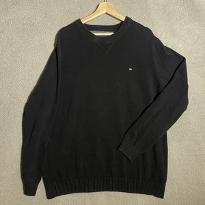 Tommy Hilfiger Pullover schwarz V-Ausschnitt Sweater Herren XL - Bild 1 von 6