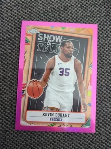 2024 2025 Topps Chrome Kevin Durant Show and Tell Refractor Pink Refraktor - Bild 1 von 2