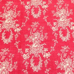 NEU Waverly Country Toile dunkelrot schwerer Dekorateur Stoff 5 Yards x 54" - Bild 1 von 6
