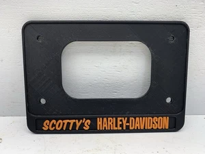 CUSTOM VINTAGE HD MOTORRAD NUMMERNSCHILD RAHMEN SCOTTY’S HD JOLIET IL - Bild 1 von 2