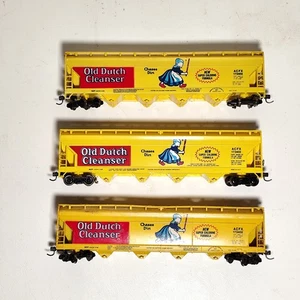 HO Scale ACFX Old Dutch Cleanser Covered Hopper Lot of 3 – Kadee Couplers - Picture 1 of 6