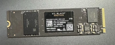 WD_BLACK SN7100 M.2 2280 2TB PCI-Express 4.0 x4 TLC 3D NAND 内置开口盒。 — 第 1/2 张图片