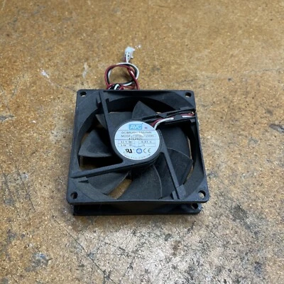 Desktop AVC Brushless FAN DF0802512SEMN 3 wire 3 pin 80x25mm .013A 1.56W 12V DC - Image 1 of 4