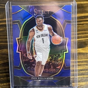 2022-23 Panini Select Zion Williamson Concourse Blue Holo Prizm Pelicans - Picture 1 of 6