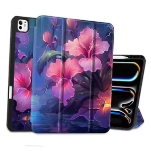 Hülle für M4 iPad Pro 13 Zoll 2024 Released Model Hibiskusblüte - Bild 1 von 8