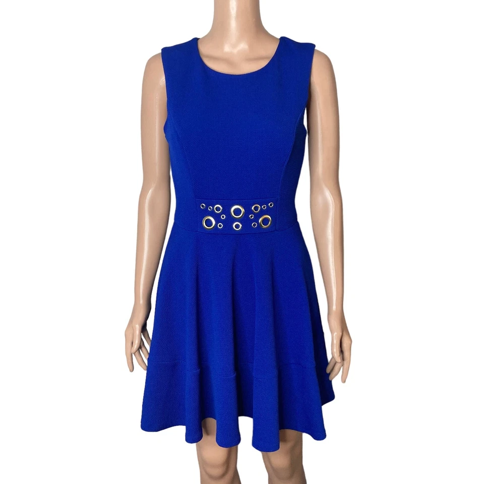 XOXO Dress Womens Small Blue Aline Textured Metal Rings - Image 1 of 4