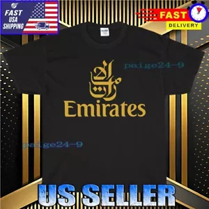 NEW SHIRT EMIRATES AIRLINES LOGO T-SHIRT FUNNY AMERICAN UNISEX TEE SIZE S-5XL - Picture 1 of 6