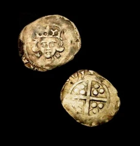 W873: Edward IV Hammered Silver Penny : 1st Reign, Durham, Spink 2060 - Picture 1 of 1