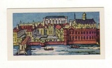 Historical Buildings Trade card 1964. Whitehall before the fire of 1691