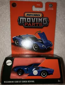 PIEZAS MÓVILES MATCHBOX AZUL BIZZARRINI 5300 GT Corsa Revival nuevo envío USPS - Imagen 1 de 3