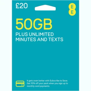 £0.20 Only New EE Sim Card Pay As You Go Pack Mini Micro Nano PAYG - Picture 1 of 3