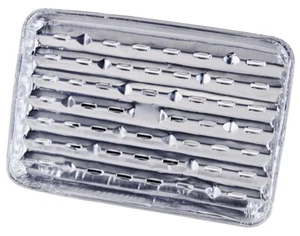 100 LARGE BROILER TOASTER DISPOSABLE ALUMINUM FOIL TIN TRAY OVEN DRIP GRILL BBQ - Picture 1 of 1